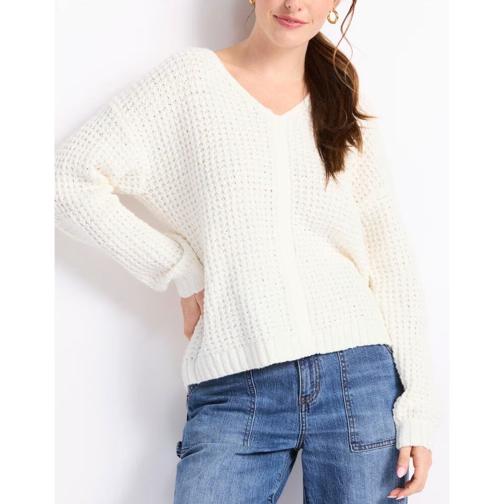 Michael Stars Kelsie V-Neck Sweater size Medium NWT $178 - Picture 6 of 6
